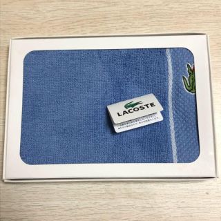 ラコステ(LACOSTE)のnoasora様専用★未使用ラコステハンドタオル青 箱なし(ハンカチ/ポケットチーフ)