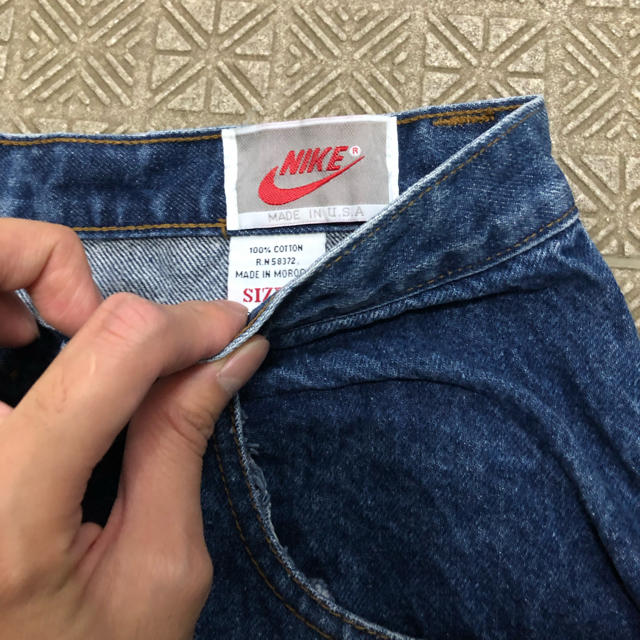 NIKE - ナイキ ロゴ ジーンズ 90s〜00s 10日までマイケル様専用 NIKE - ナイキ ロゴ ジーンズ 90s〜00s 10日までマイケル様専用