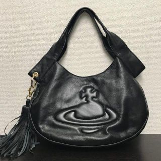 ヴィヴィアンウエストウッド(Vivienne Westwood)のヴィヴィアンウエストウッド　ショルダーバッグ　黒　オーブ　美品☆(ショルダーバッグ)