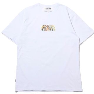 アトモス(atmos)のホワイト M アトモス × デイブ ホワイト ボックス ロゴ Tシャツ 白(Tシャツ/カットソー(半袖/袖なし))