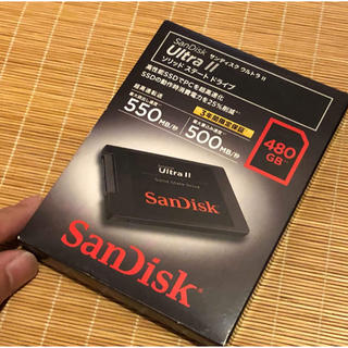 サンディスク(SanDisk)のSanDisk UltraⅡ SSD 480GB 未開封 正規品(PCパーツ)