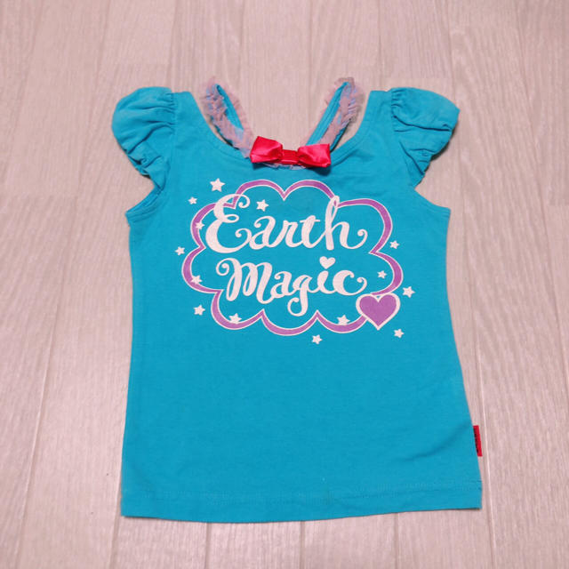 EARTHMAGIC(アースマジック)のキャミかさねぎふうTシャツ♡ キッズ/ベビー/マタニティのキッズ服女の子用(90cm~)(Tシャツ/カットソー)の商品写真