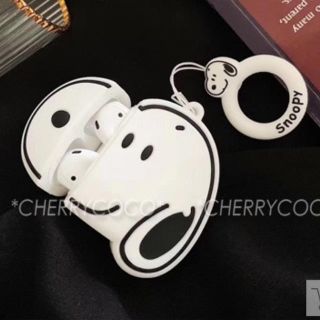 スヌーピー(SNOOPY)のAirPod ケース スヌーピー リング付き(ヘッドフォン/イヤフォン)