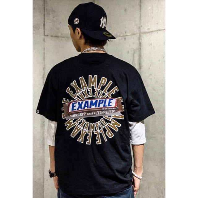 EXAMPLE Tシャツ 黒 Ｌ