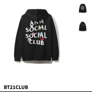 シュプリーム(Supreme)のAnti social social club BTSコラボ パーカー Mサイズ(パーカー)