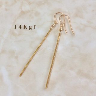 イエナ(IENA)の14kgf ヴェネチアンショートラインピアス／チェーンピアス(ピアス)