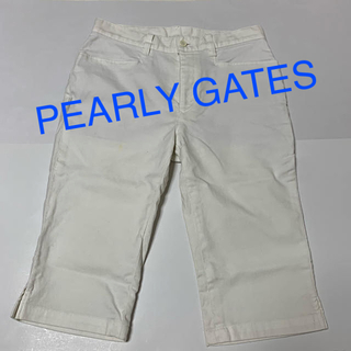 パーリーゲイツ(PEARLY GATES)のパーリーゲイツ☆ハーフパンツ ホワイト Sサイズ(ウエア)