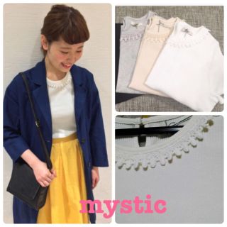 ミスティック(mystic)の新品タグ付きmysticトップス(カットソー(半袖/袖なし))