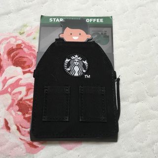 スターバックスコーヒー(Starbucks Coffee)のチャイナスターバックス ブラックエプロン型カードケース Starbucks (名刺入れ/定期入れ)