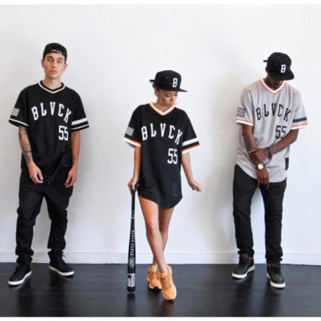 BLACK SCALE baseball jersey