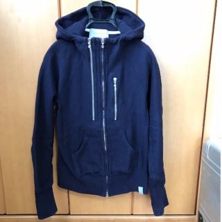 マーカウェア(MARKAWEAR)のMARKAWARE マーカ マーカウェア パーカー 紺 ダブルジップ 美品(パーカー)