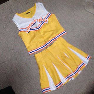 チアガール コスプレ 黄色(セット/コーデ)