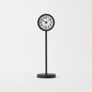 ムジルシリョウヒン(MUJI (無印良品))の無印良品 公園の時計・ミニ　置時計・ブラック(置時計)