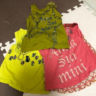 アナスイミニ(ANNA SUI mini)のアナスイミニ三点セット(Ｔシャツ)