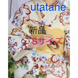 utatane  浴衣 新品 Sサイズ 梅模様(浴衣)