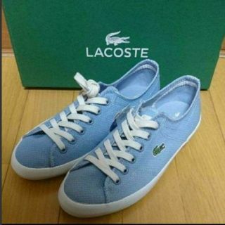 ラコステ(LACOSTE)の1点のみ【23cm】LACOSTE ラコステ スニーカー 水色(スニーカー)