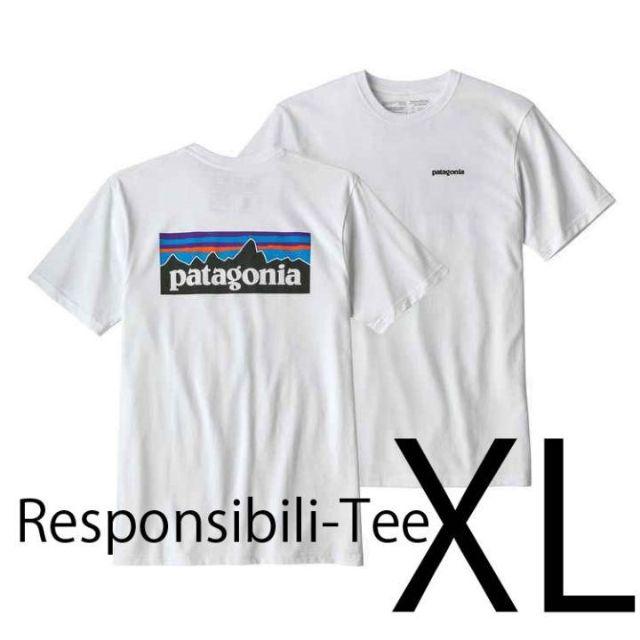 新品 速達 即日発送 XL パタゴニア P6 ロゴ Tシャツ 白 ホワイト