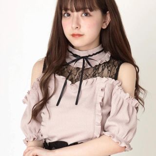 アンクルージュ(Ank Rouge)のオフショルテレコTOPS(カットソー(半袖/袖なし))