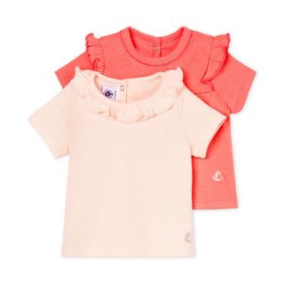 プチバトー(PETIT BATEAU)の19ss☆プチバトー 半袖カットソー２枚組(シャツ/カットソー)