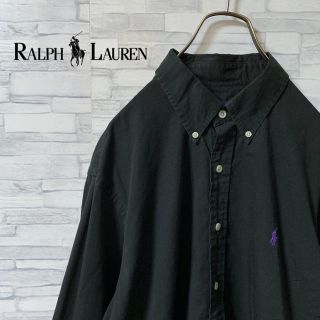 ラルフローレン(Ralph Lauren)の【専用】ラルフローレン 長袖BDシャツ 黒 ワンポイントロゴ(シャツ)