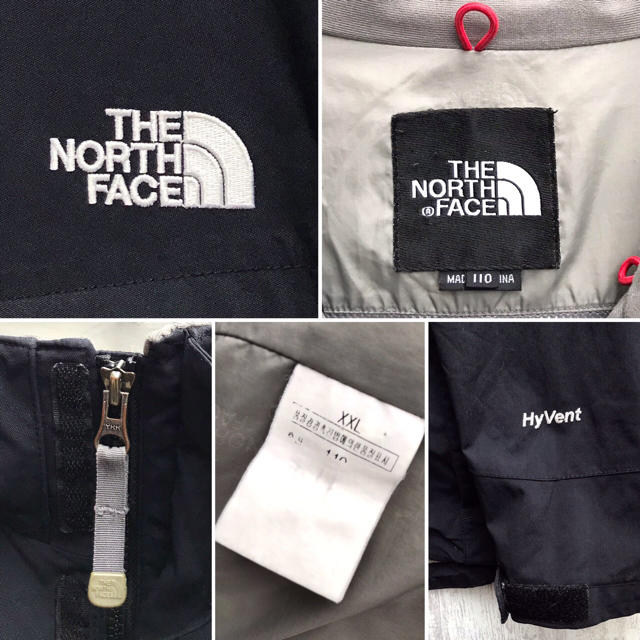 THE NORTH FACE(ザノースフェイス)の難有りノースフェイス 黒 マウンテンジャケット XXL メンズ ハードシェル メンズのジャケット/アウター(マウンテンパーカー)の商品写真