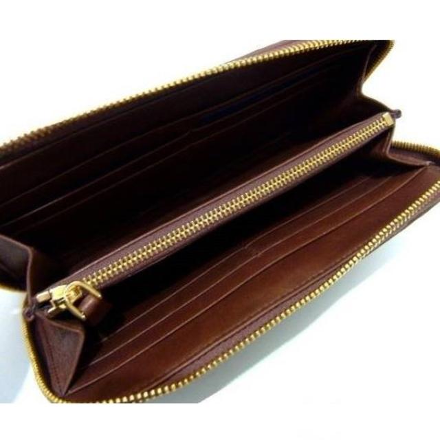 PRADA(プラダ)のプラダ　ギャザー長財布　ブラウン　新品　S104 レディースのファッション小物(財布)の商品写真