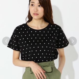 ナチュラルビューティーベーシック(NATURAL BEAUTY BASIC)のNatural Beauty Basic ドットTシャツ(Tシャツ(半袖/袖なし))