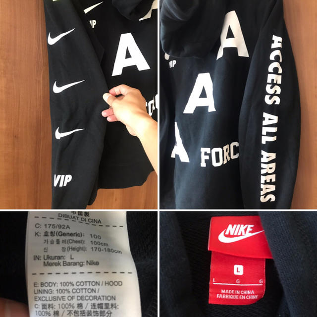 NIKE - NIKE AIR FORCE 1 VIP HOODIE Lの通販 by ケンケン｜ナイキなら ...