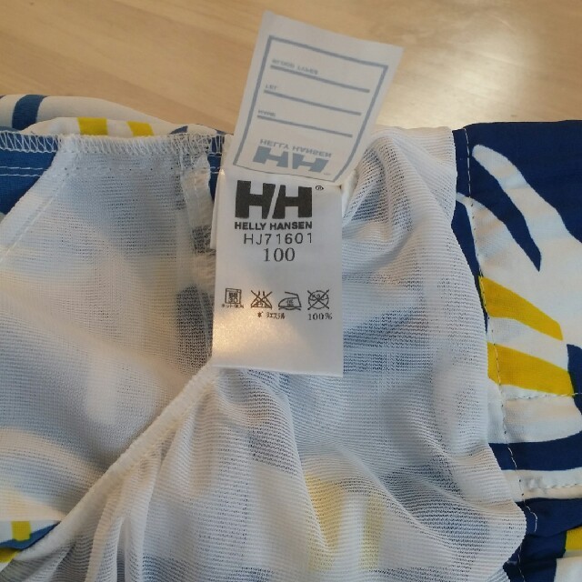 HELLY HANSEN(ヘリーハンセン)の美品size100　HELLY HANSEN キッズ水着 ブルー キッズ/ベビー/マタニティのキッズ服男の子用(90cm~)(水着)の商品写真