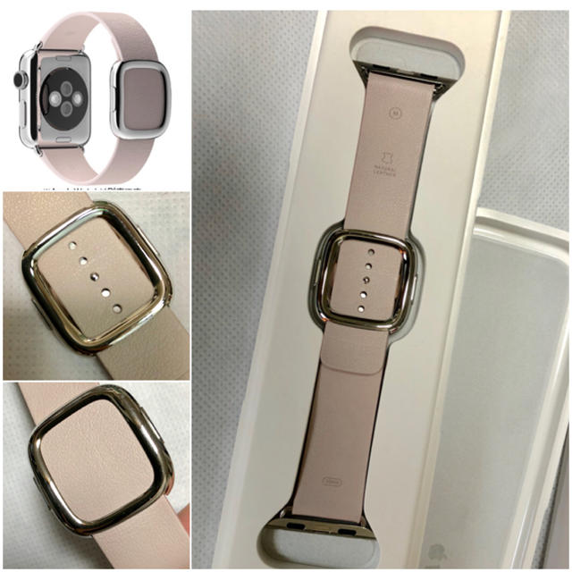 Apple Watch(アップルウォッチ)の【廃番色】 Apple Watch 純正レザーバンド メンズの時計(レザーベルト)の商品写真