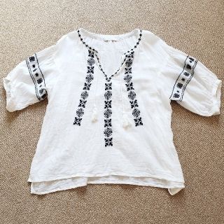 ディスコート(Discoat)の《セール》【Discoat】ディスコートパリシアン　半袖　刺繍ブラウス(シャツ/ブラウス(半袖/袖なし))