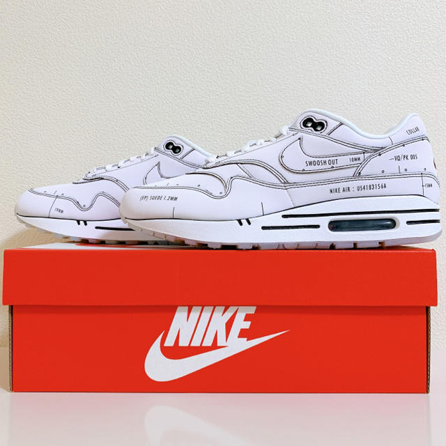 NIKE(ナイキ)のAIR MAX 1 TINKER SCHEMATIC WHITE 26.0cm メンズの靴/シューズ(スニーカー)の商品写真