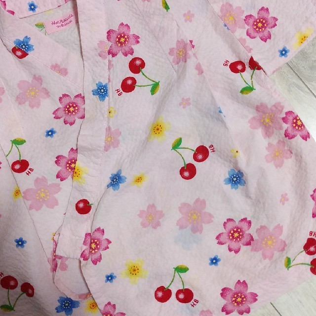 mikihouse(ミキハウス)の女児　甚平80 キッズ/ベビー/マタニティのキッズ服女の子用(90cm~)(甚平/浴衣)の商品写真