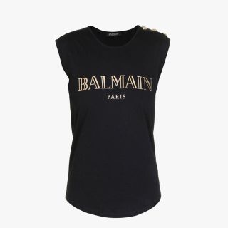 新品未使用 BALMAIN バルマン ユニオンジャック ノースリーブ Tシャツ