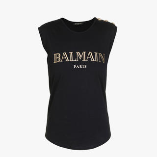 バルマン(BALMAIN)のBALMAIN♡新品未使用♡コットン Tシャツ Balmain ロゴプリント(Tシャツ(半袖/袖なし))