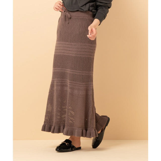 RETRO GIRL(レトロガール)のレトロガール ニットマーメイドスカート レディースのスカート(ロングスカート)の商品写真