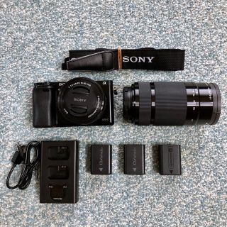 ソニー(SONY)の【中古】SONY α6000 ダブルズームレンズ(ミラーレス一眼)