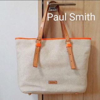 ポールスミス(Paul Smith)のPaul Smith ポール・スミス　トートバッグ　キャンバス地　本革(トートバッグ)