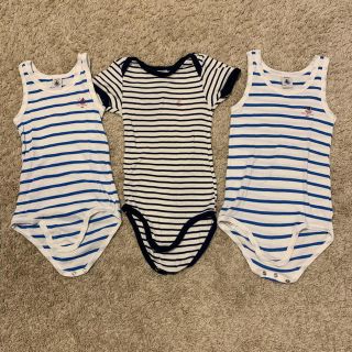 プチバトー(PETIT BATEAU)のけりーちゃん　様専用‼️ ロンパース 下着36m 94cm 95cm おまけ付き(下着)