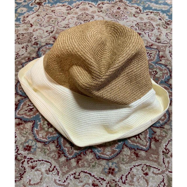 YAECA(ヤエカ)のマチュアーハ  ツートンboxハット レディースの帽子(麦わら帽子/ストローハット)の商品写真