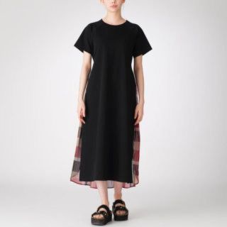 バーバリーブルーレーベル(BURBERRY BLUE LABEL)の美品 ブルーレーベルクレストブリッジ ワンピース sweetコラボ(ロングワンピース/マキシワンピース)