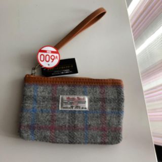 ハリスツイード(Harris Tweed)の新品タグ付き ポーチハンドル付き、ハリスツイード 定価648円(その他)