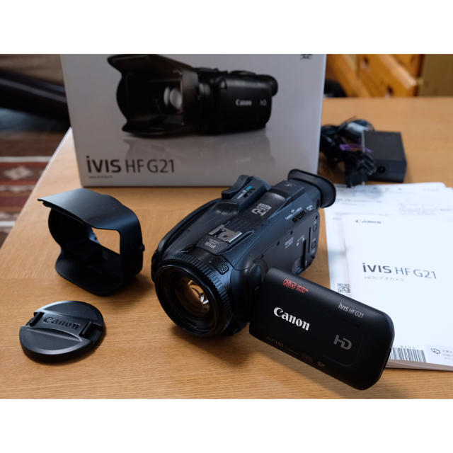 Canon(キヤノン)のCANON ivis HF G21 高画質　新品同様 スマホ/家電/カメラのカメラ(ビデオカメラ)の商品写真