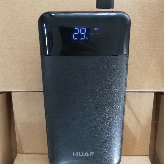 大容量24000mah✨HUAF モバイルバッテリー✨新品未使用 スマホ/家電/カメラのスマートフォン/携帯電話(バッテリー/充電器)の商品写真