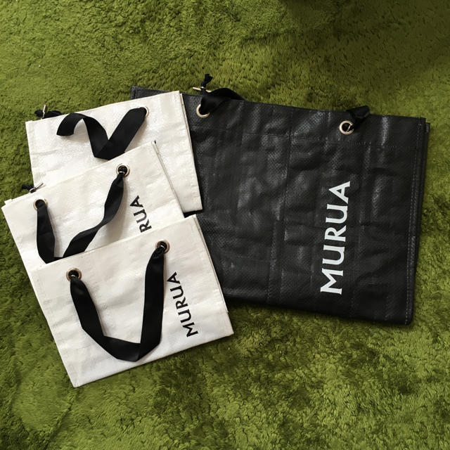 MURUA(ムルーア)のMURUA　ショップバッグ　4枚セット レディースのバッグ(ショップ袋)の商品写真