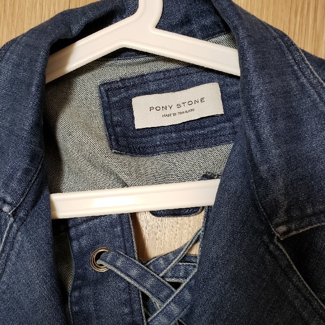 pony stone ポニーストーン デニム レースアップ Gジャン pony stone ポニーストーン デニム レースアップ Gジャン