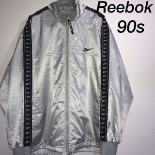 リーボック(Reebok)の■【Reebok】リーボック ナイロンジャケット 90s ラインテープ ロゴ (ナイロンジャケット)