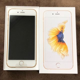 アイフォーン(iPhone)のiphone6s 32GB ゴールド simロック解除済み ほぼ未使用(スマートフォン本体)