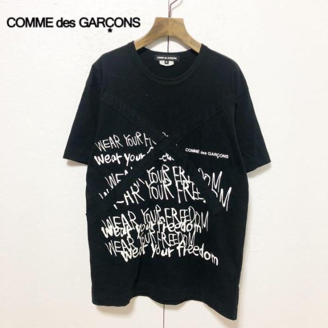 COMME des GARCONS(コムデギャルソン)の【COMMEdesGARCONS】パッチワークデザイン メッセージTシャツ F メンズのトップス(Tシャツ/カットソー(半袖/袖なし))の商品写真