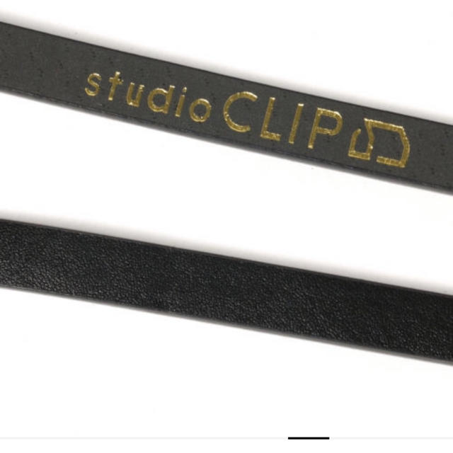 STUDIO CLIP(スタディオクリップ)のstudioCLIPアソート柄細ベルト黒 未使用 レディースのファッション小物(ベルト)の商品写真